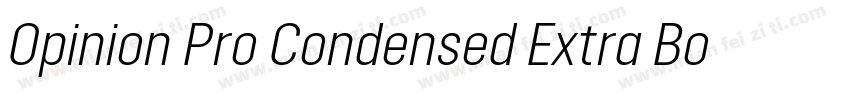 Opinion Pro Condensed Extra Bold字体转换